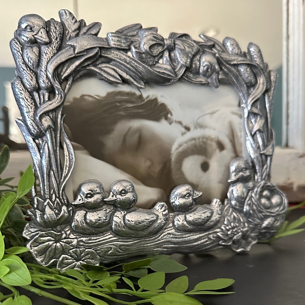 Silver Duckling Photo Frame